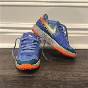 Nike Blue and Orange Dynamic Sneakers